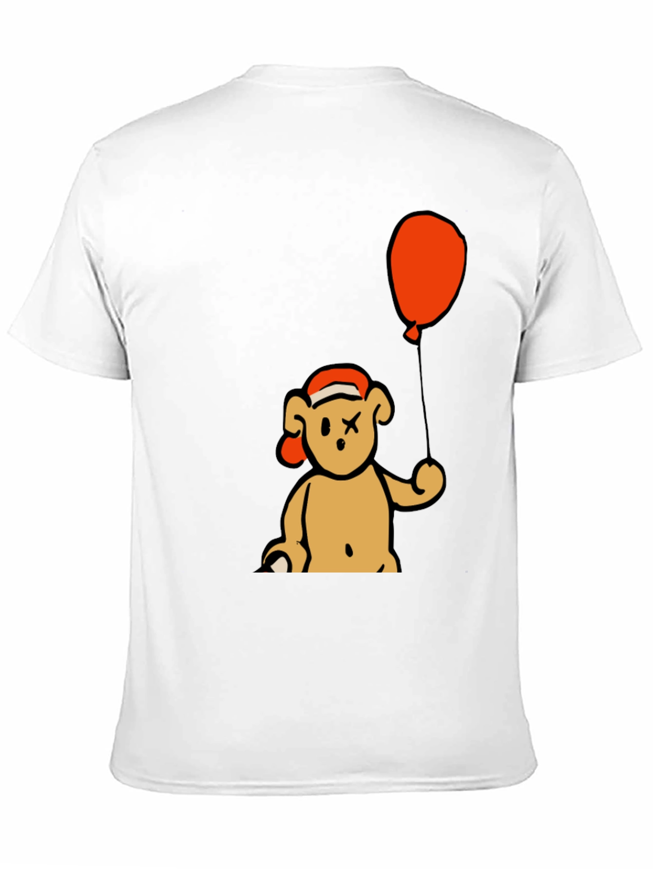 Bear Balloon Graphic Tee - Black