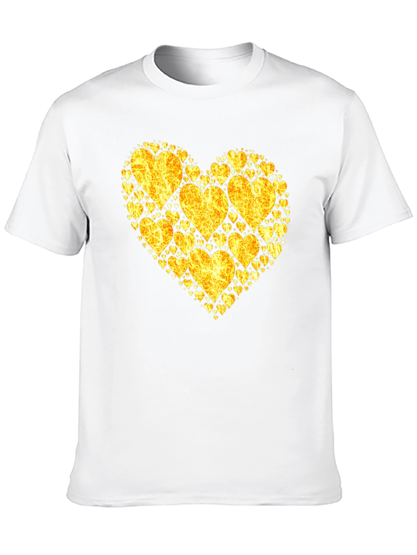 Heart of Gold Graphic Tee - Black Cotton Shirt