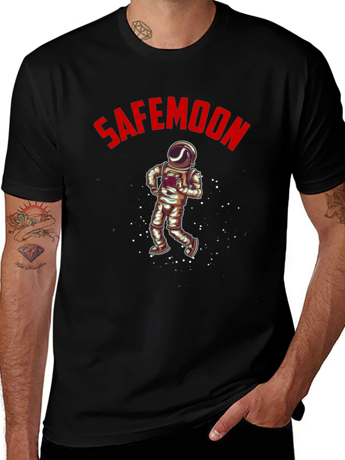 SafeMoon Astronaut Black T-Shirt