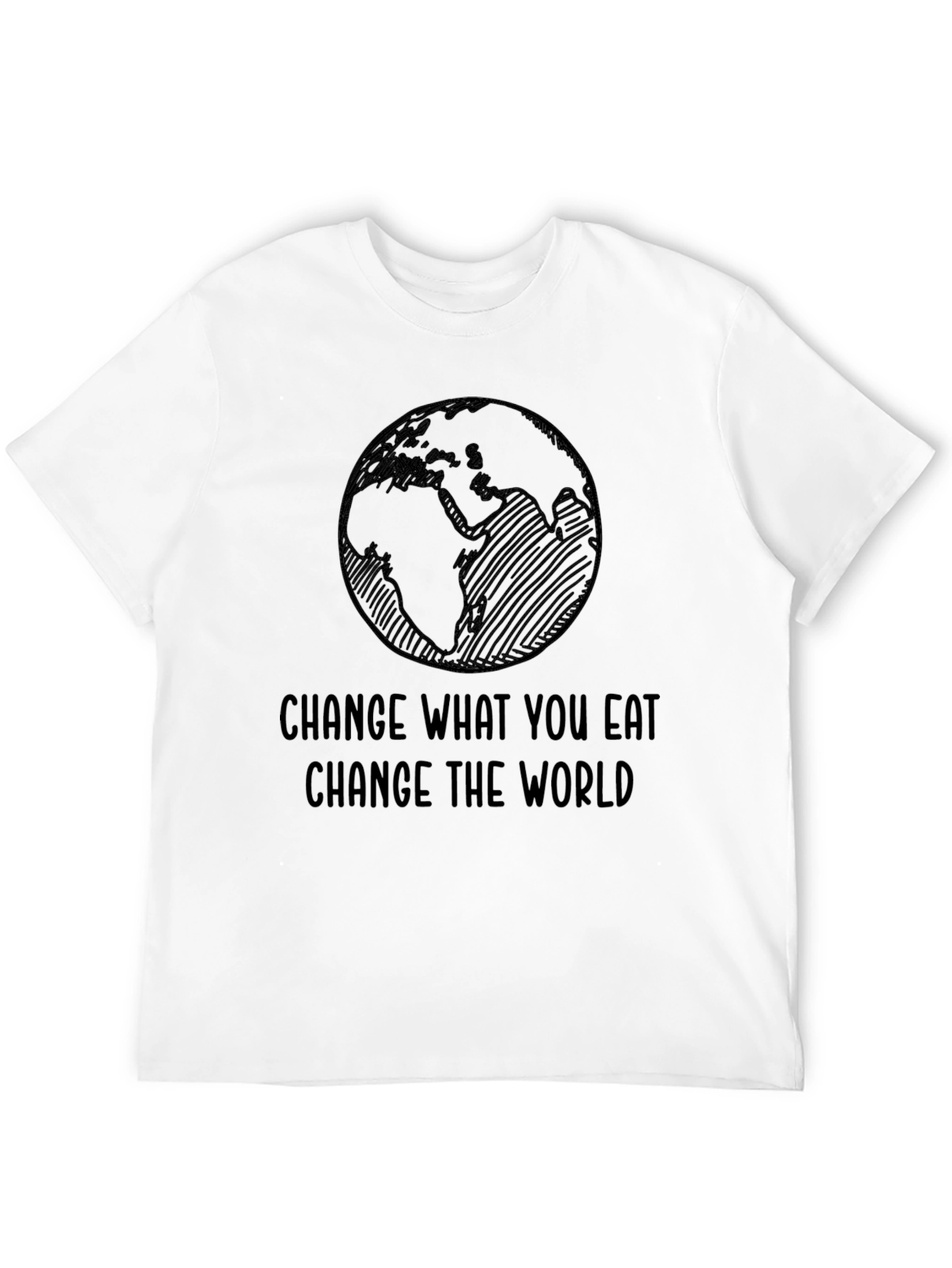 Eco-Friendly Graphic Tee - Change What You Eat