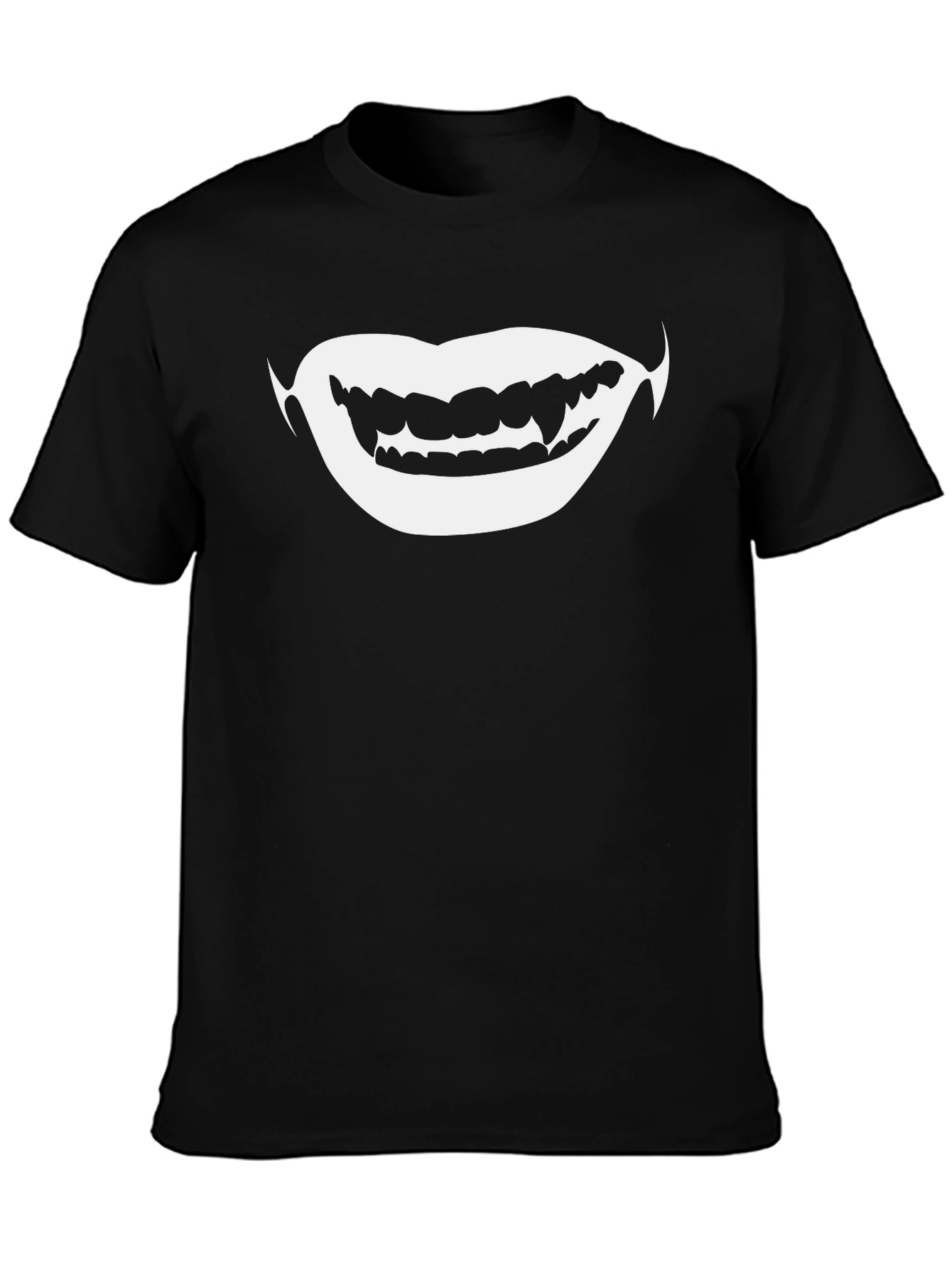 Vampire Grin Graphic Tee - Spooky Season Shirt