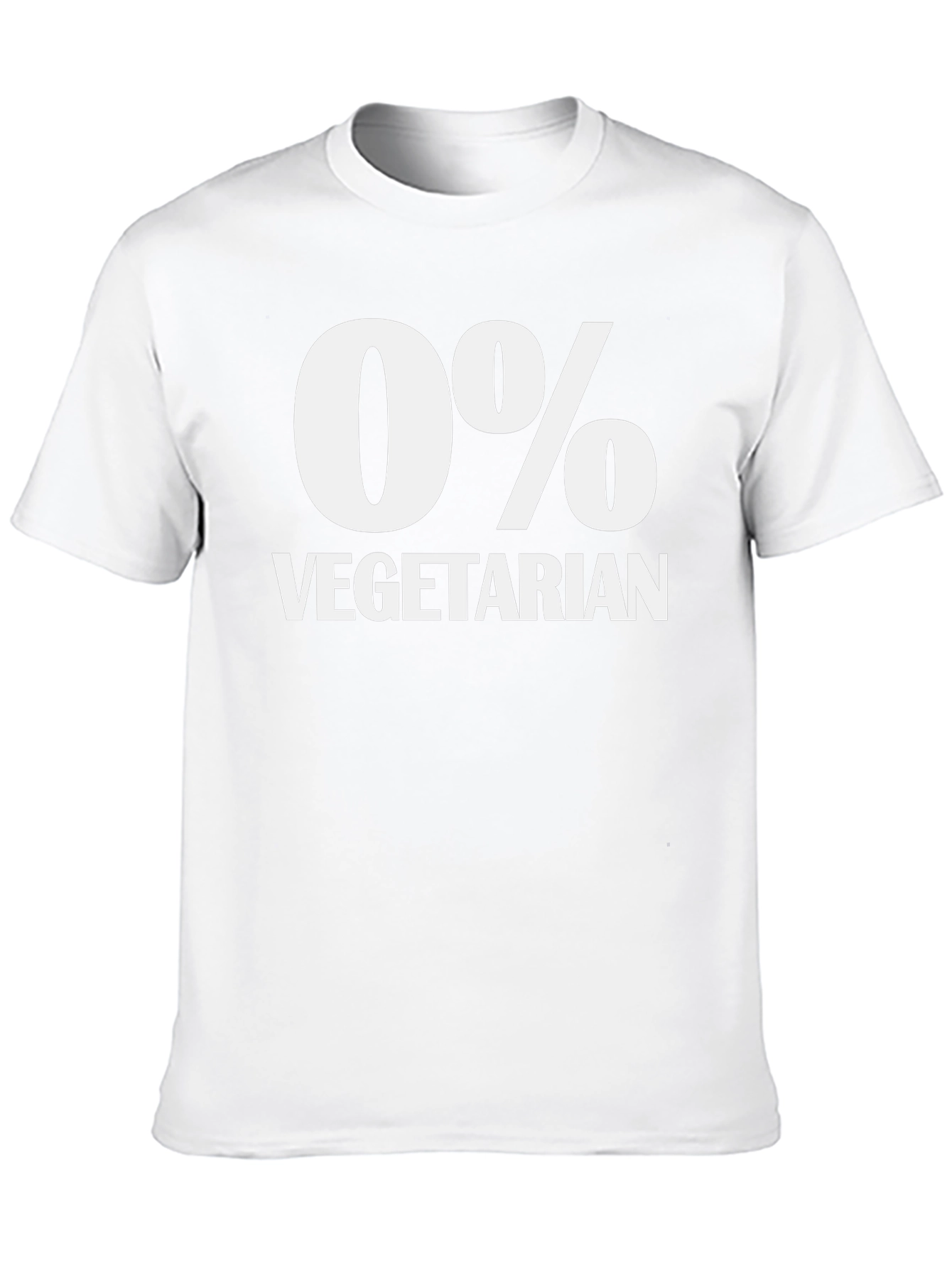 Funny 0% Vegetarian Black T-Shirt