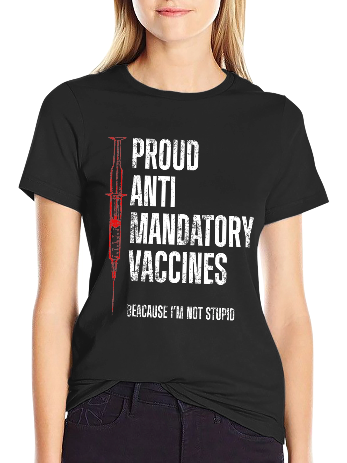 Proud Anti Mandatory Vaccines Graphic Tee