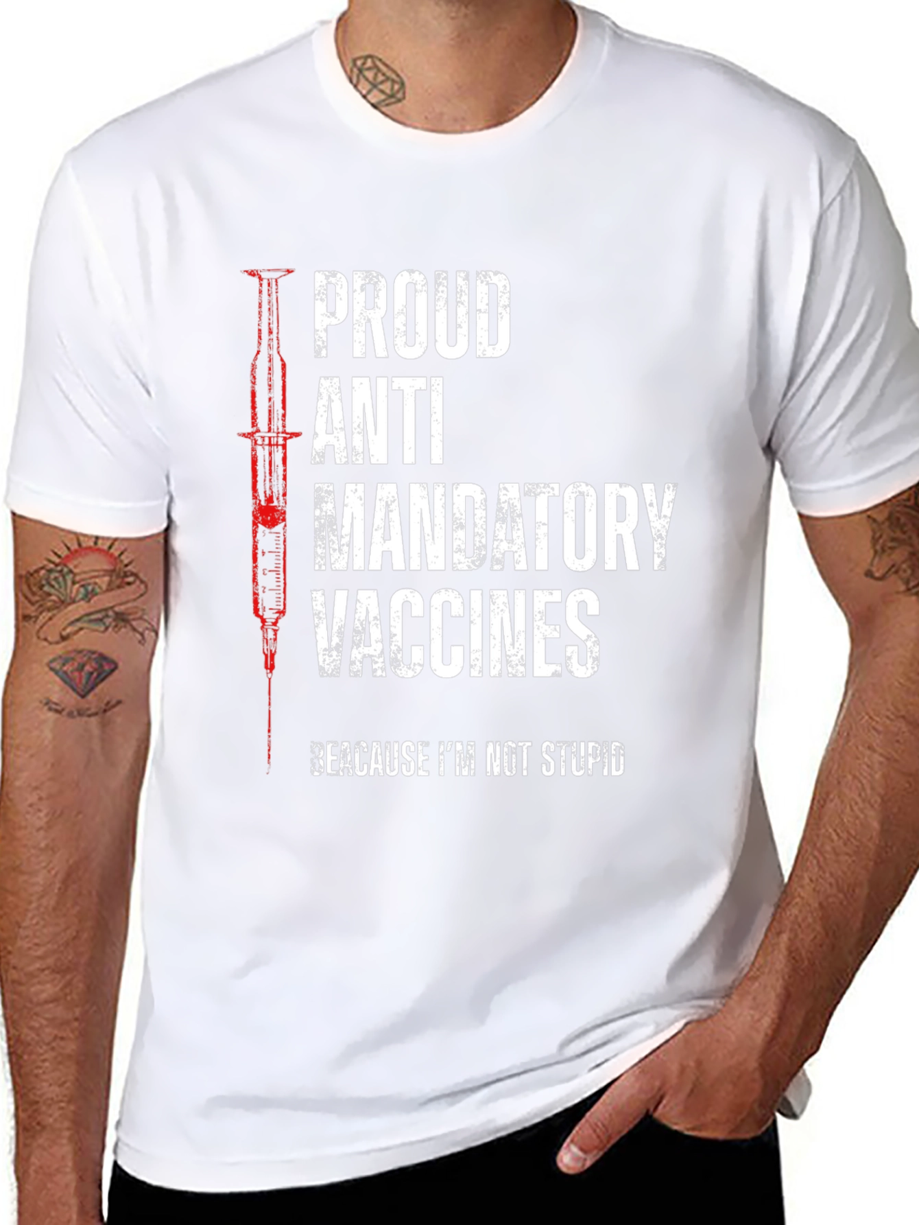 Proud Anti Mandatory Vaccines Graphic Tee