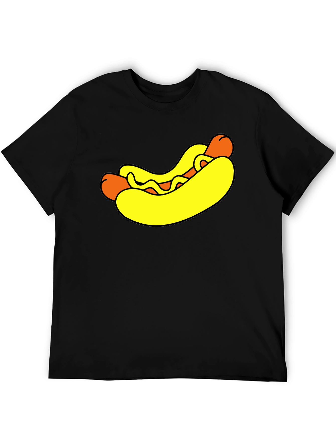 Funny Hot Dog Graphic T-Shirt - Novelty Food Tee