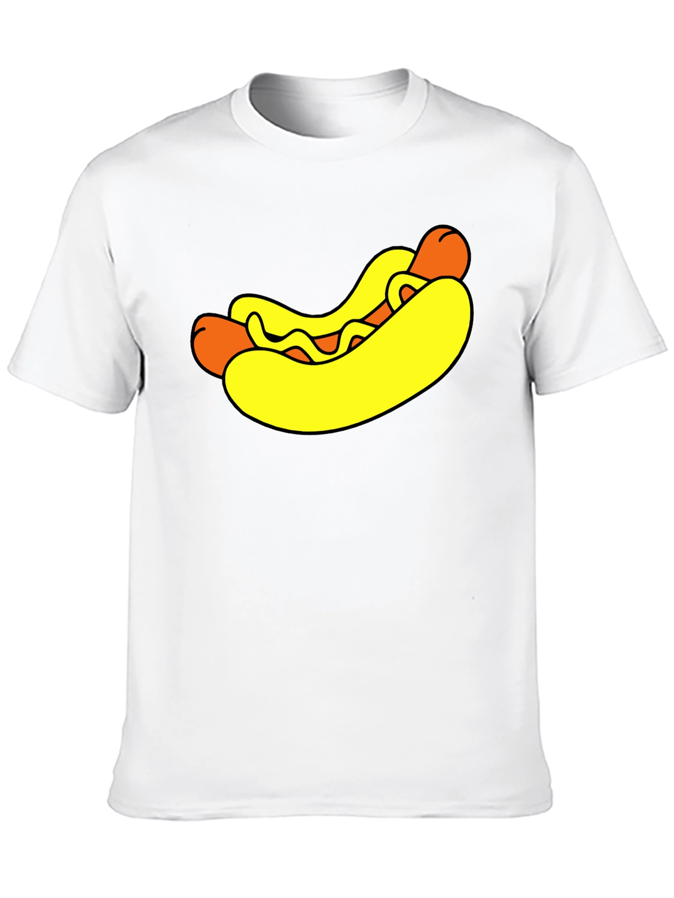 Funny Hot Dog Graphic T-Shirt - Novelty Food Tee