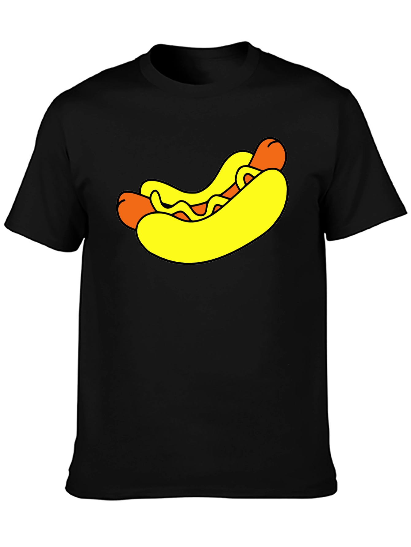Funny Hot Dog Graphic T-Shirt - Novelty Food Tee