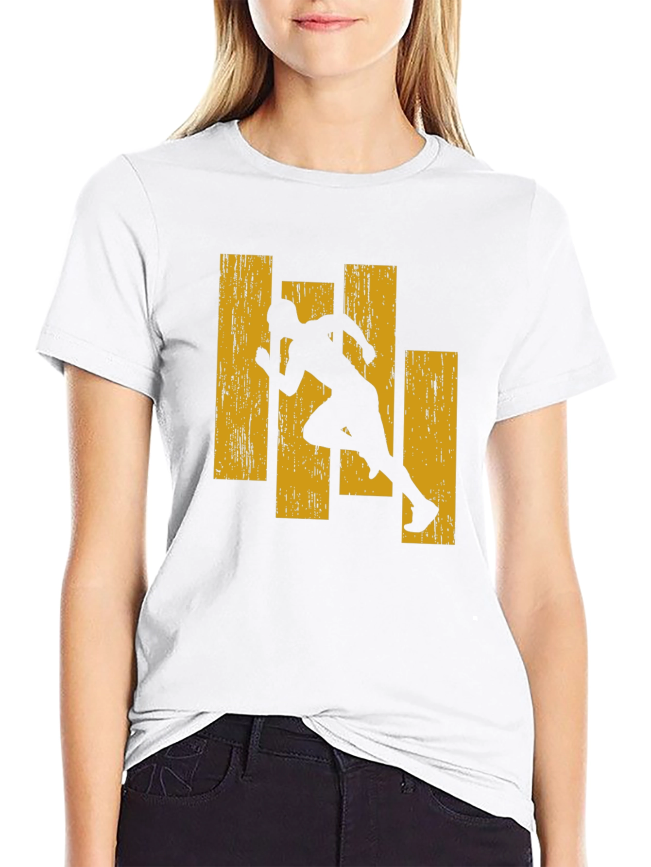 Runner Graphic Print Crew Neck T-Shirt