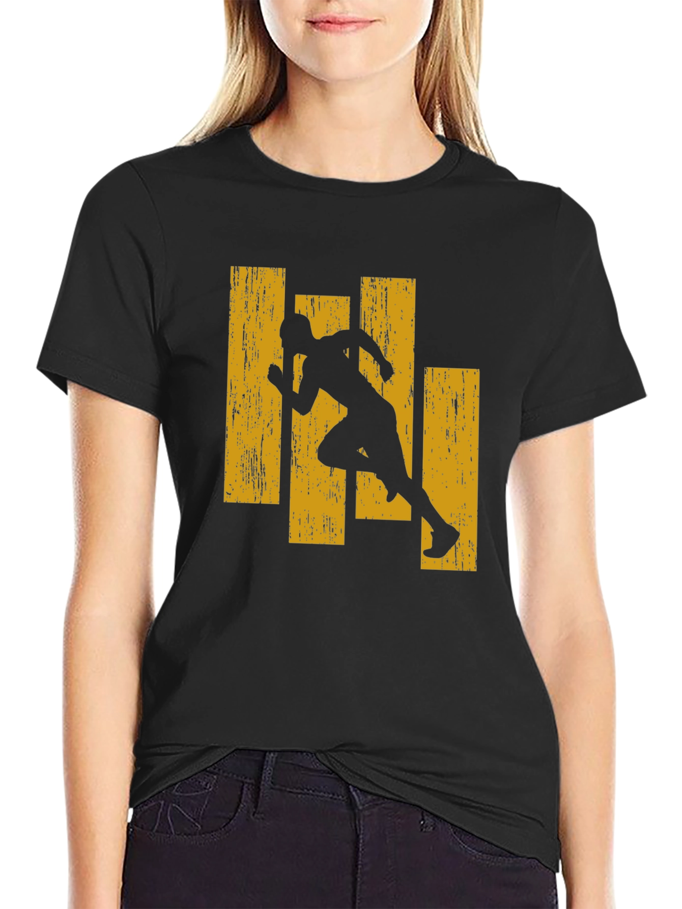 Runner Graphic Print Crew Neck T-Shirt