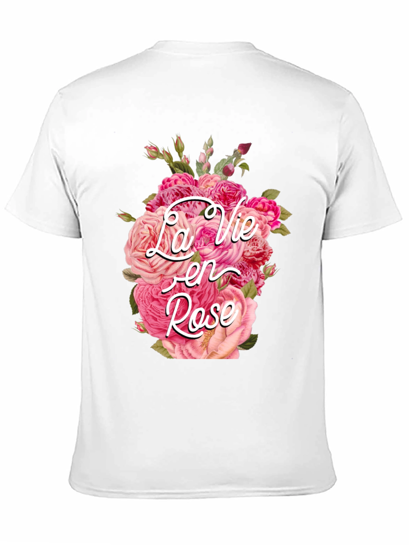 La Vie en Rose Floral Graphic T-Shirt
