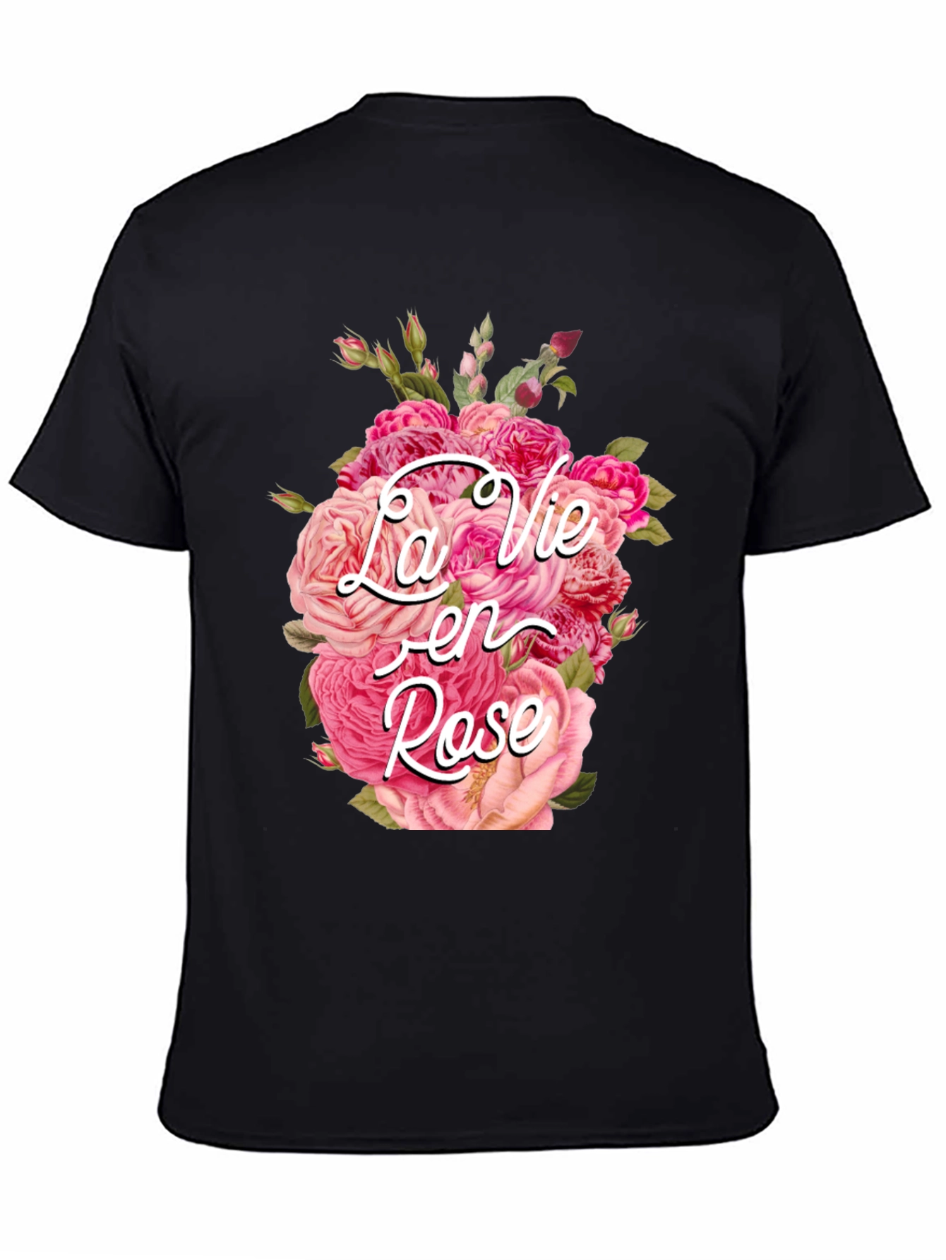 La Vie en Rose Floral Graphic T-Shirt