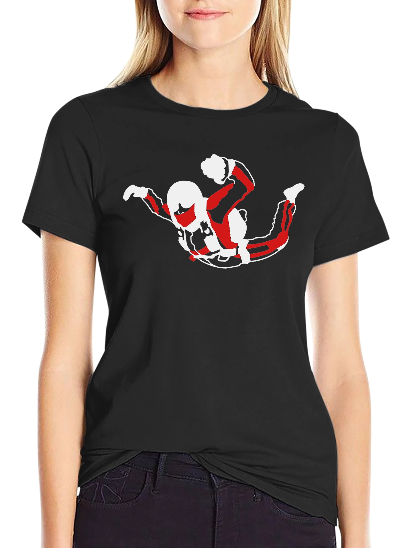 Skydiver Graphic T-Shirt - Stylish Cotton Tee
