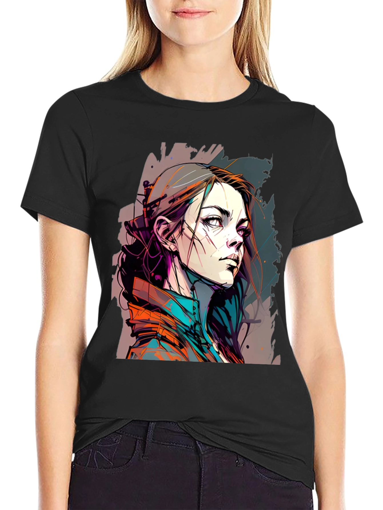 Urban Anime Style Graphic T-Shirt