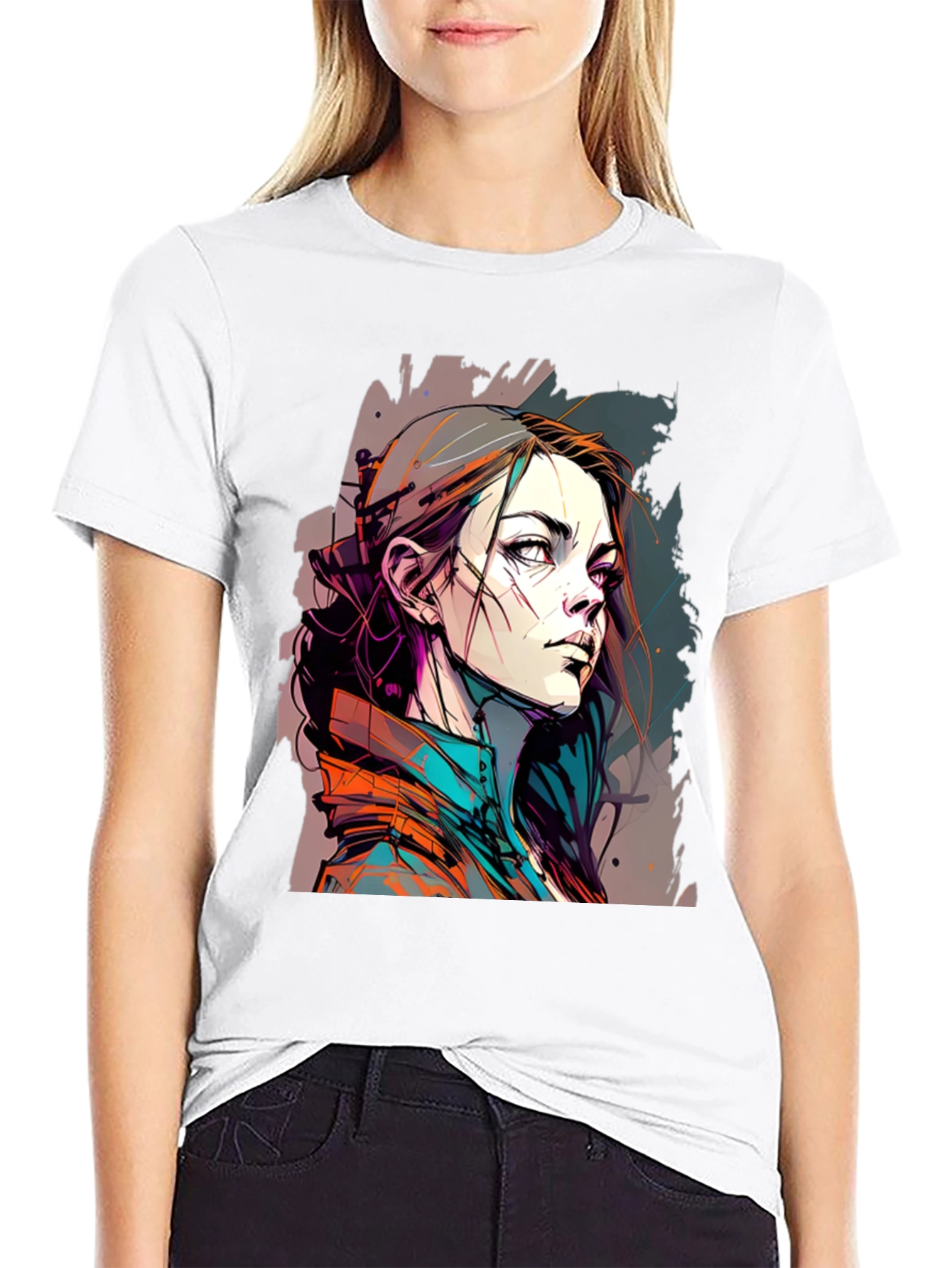 Urban Anime Style Graphic T-Shirt