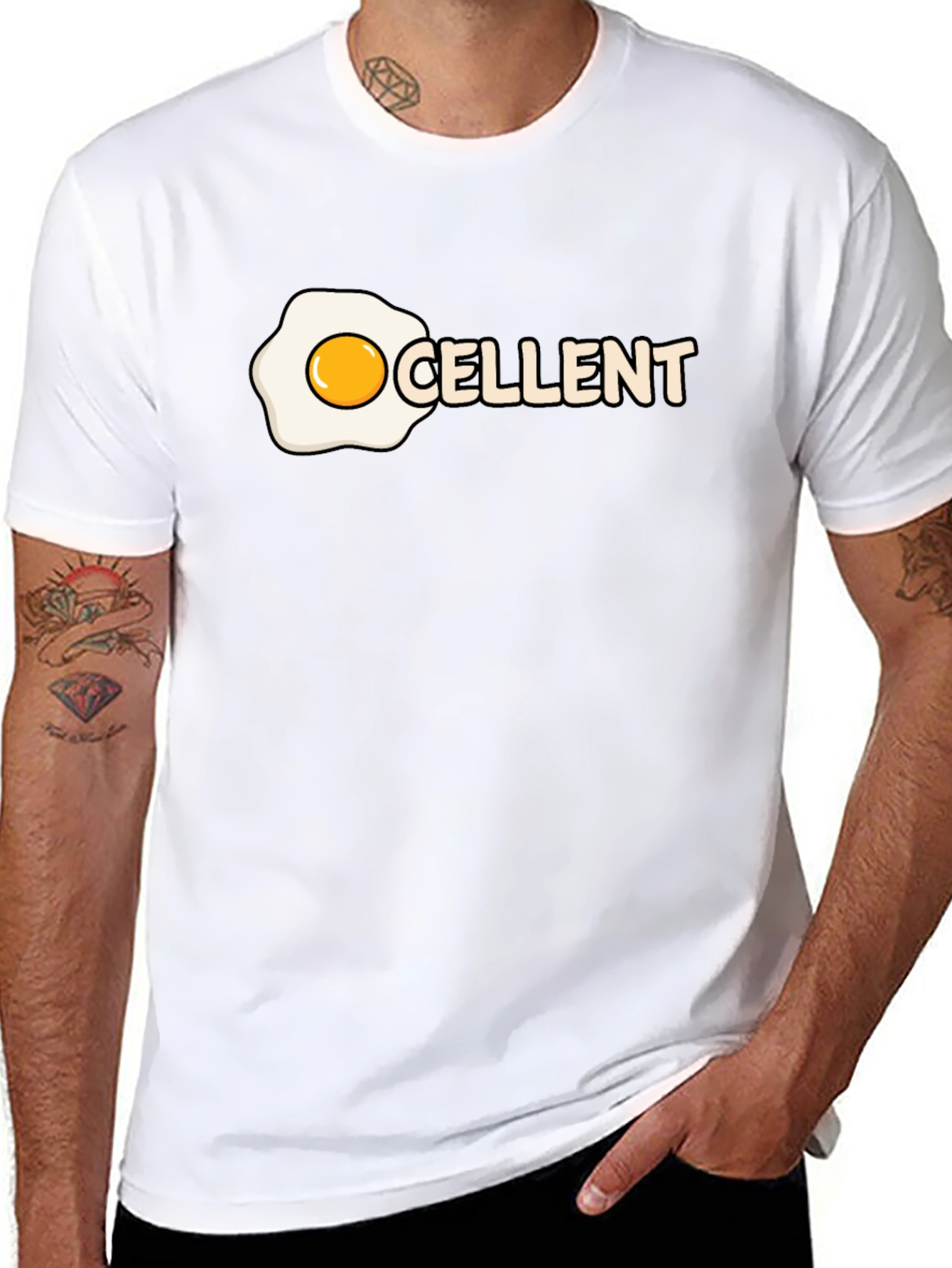 Excellent Egg Humor Graphic Tee