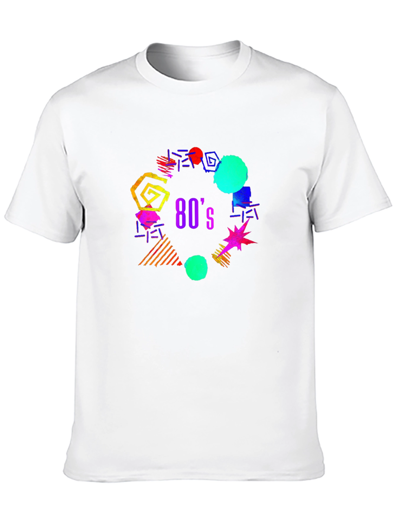 80s Retro Graphic T-Shirt - Black