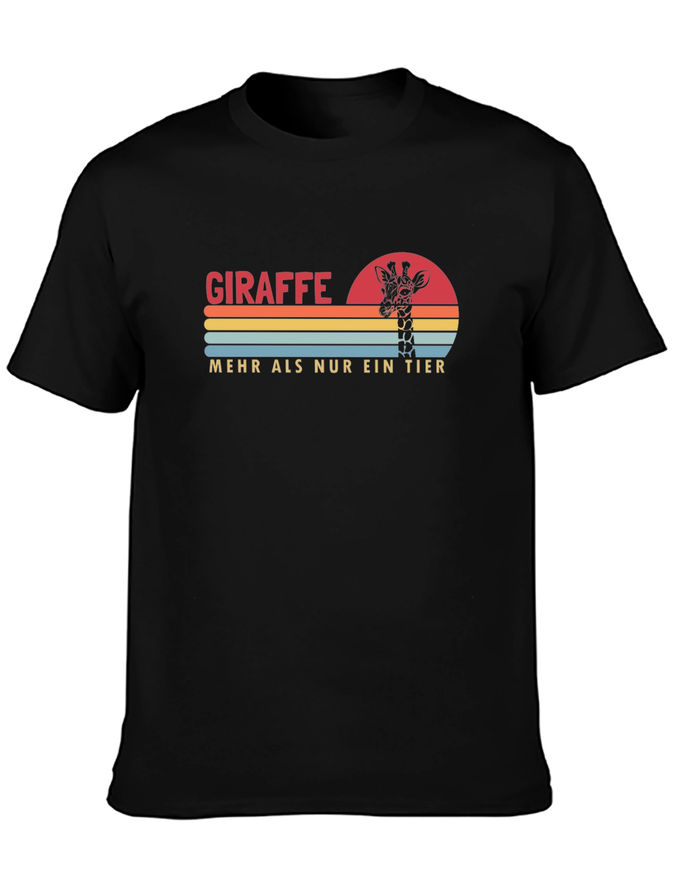 Giraffe Sunset Graphic Tee