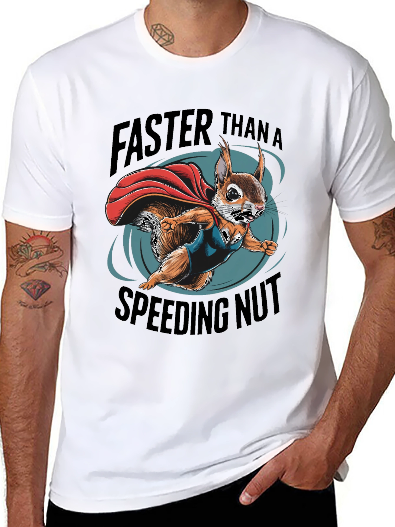 Faster Than a Speeding Nut Squirrel Tee