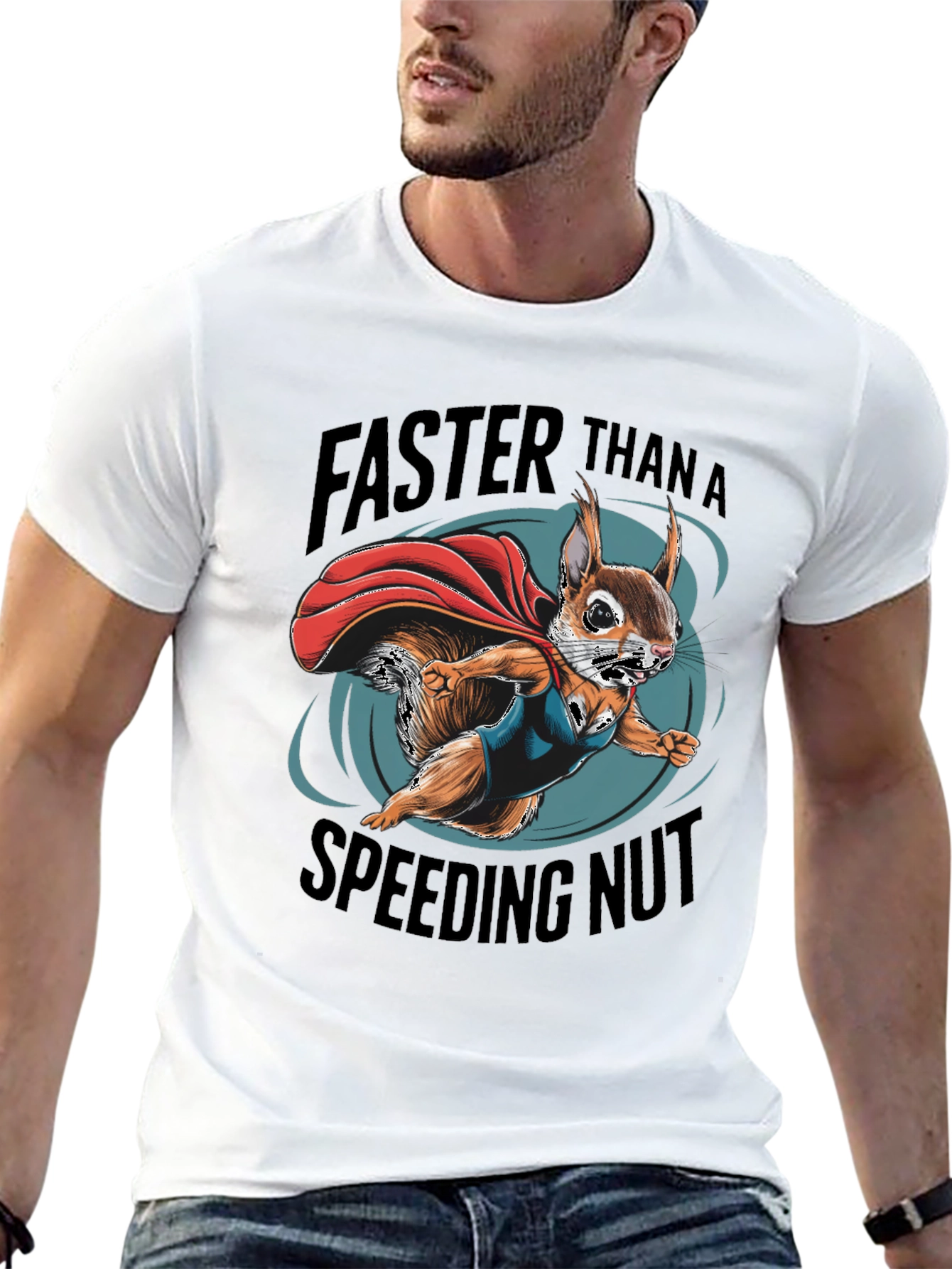 Faster Than a Speeding Nut Squirrel Tee