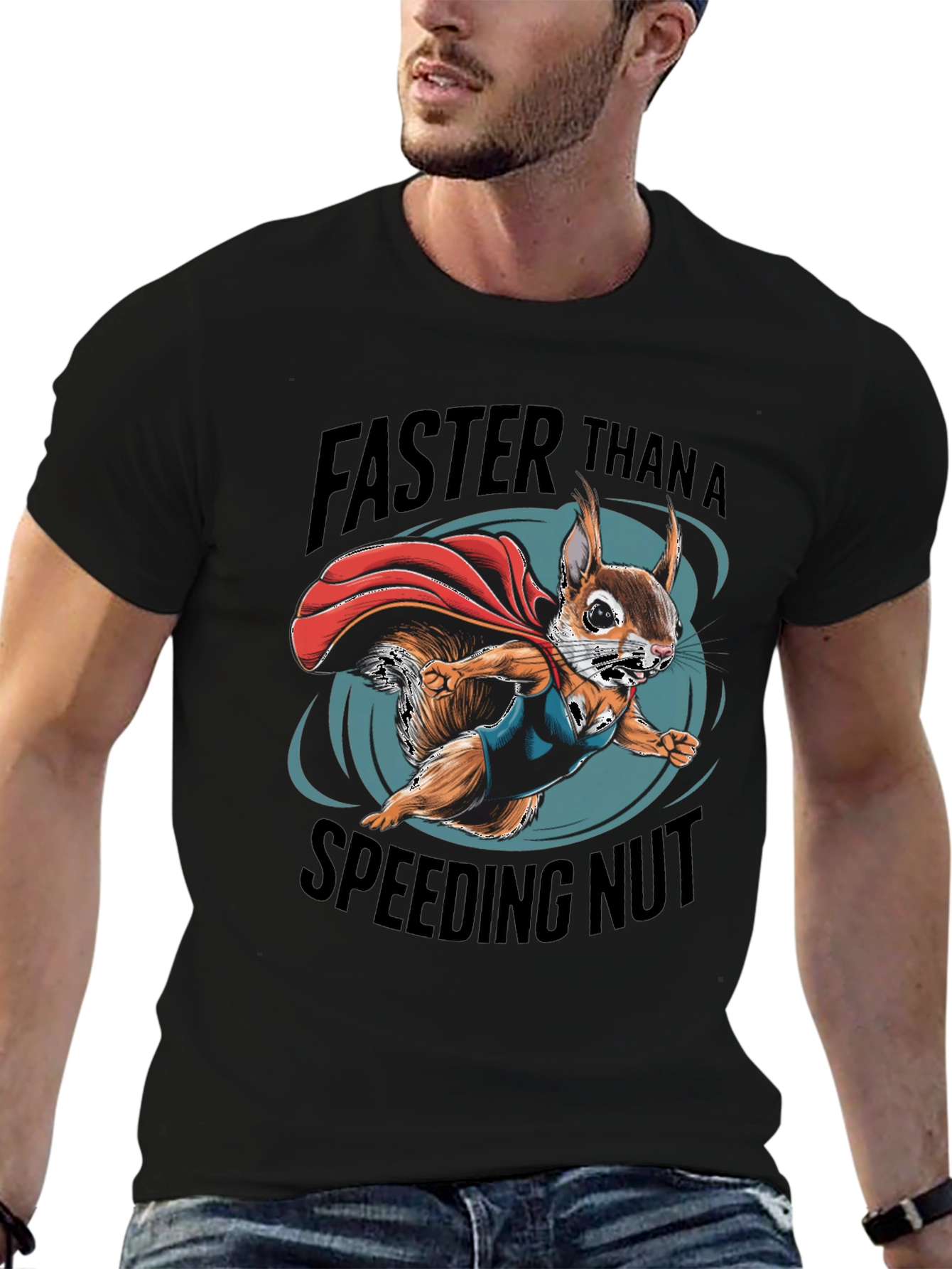 Faster Than a Speeding Nut Squirrel Tee