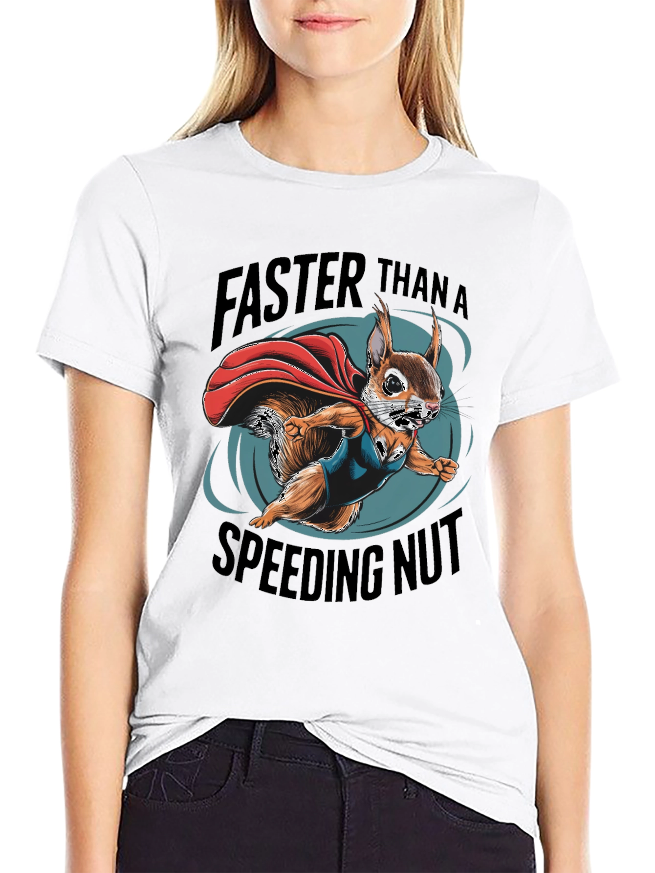 Faster Than a Speeding Nut Squirrel Tee
