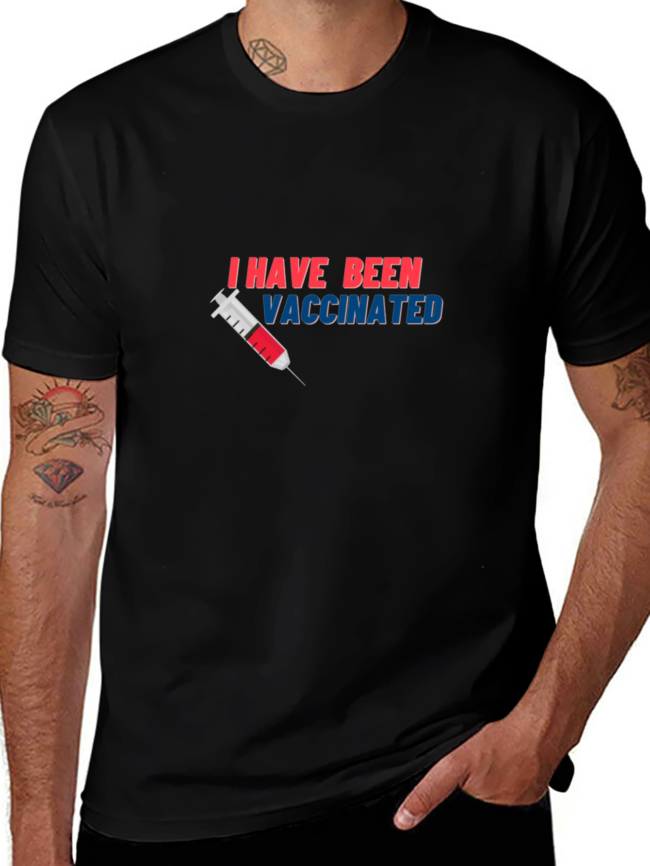 I Have Been Vaccinated Black T-Shirt
