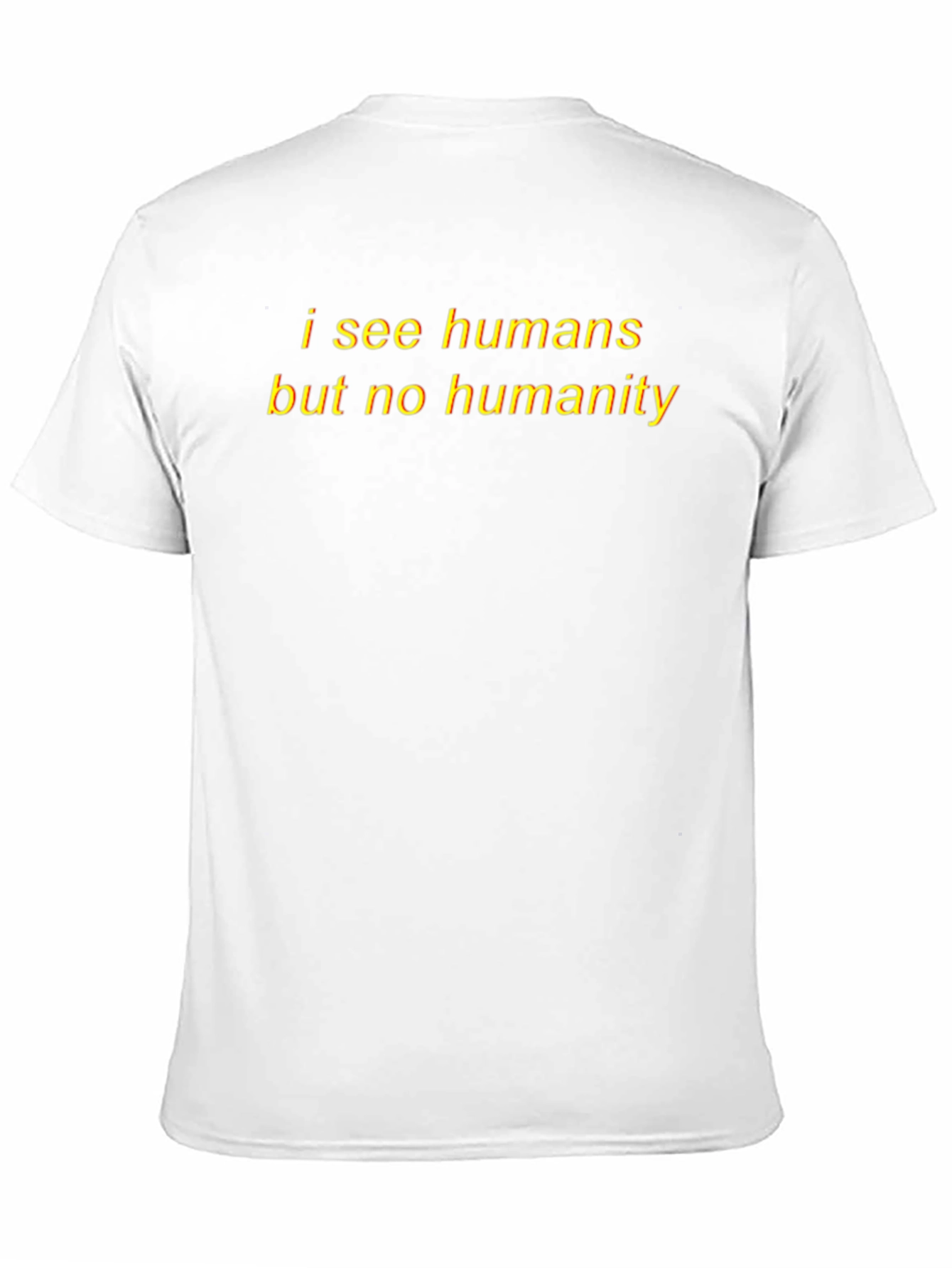 I See Humans Graphic Tee - Black Cotton