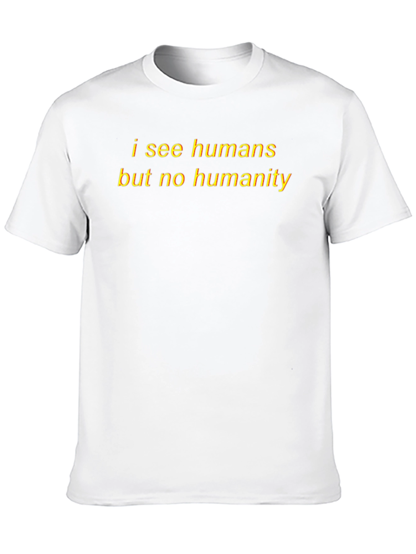 I See Humans Graphic Tee - Black Cotton
