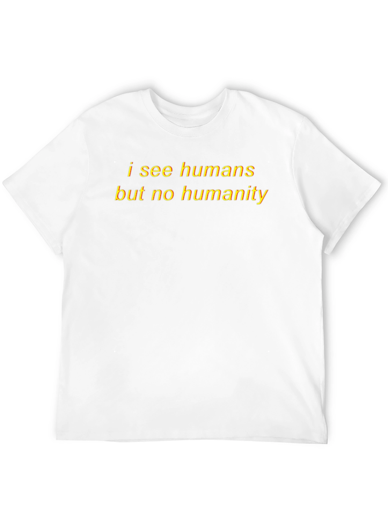 I See Humans Graphic Tee - Black Cotton