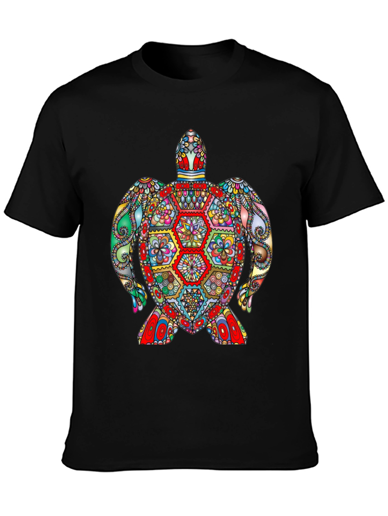Colorful Turtle Graphic T-Shirt