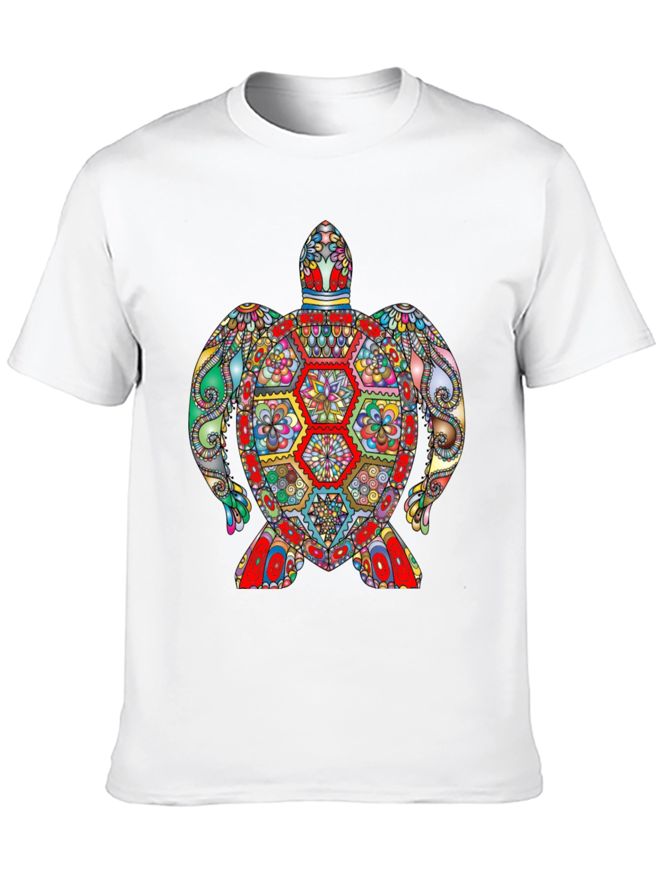 Colorful Turtle Graphic T-Shirt