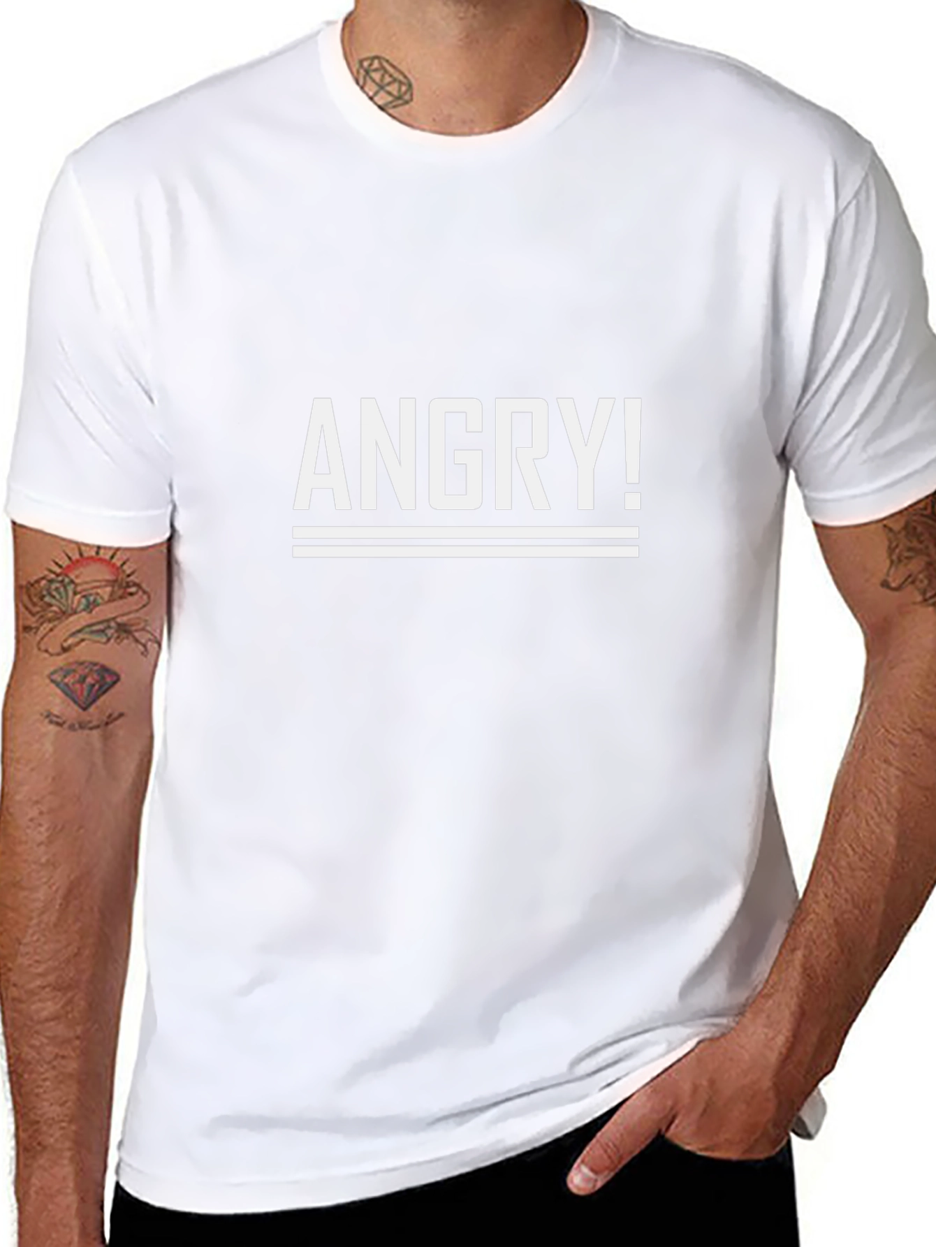 Angry! Graphic T-Shirt - Bold Statement Tee