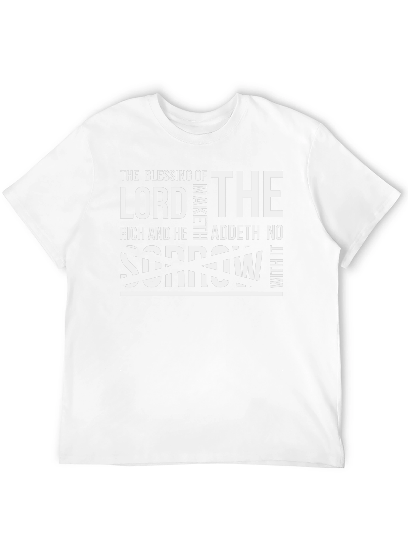 The Blessing of the Lord Black T-Shirt