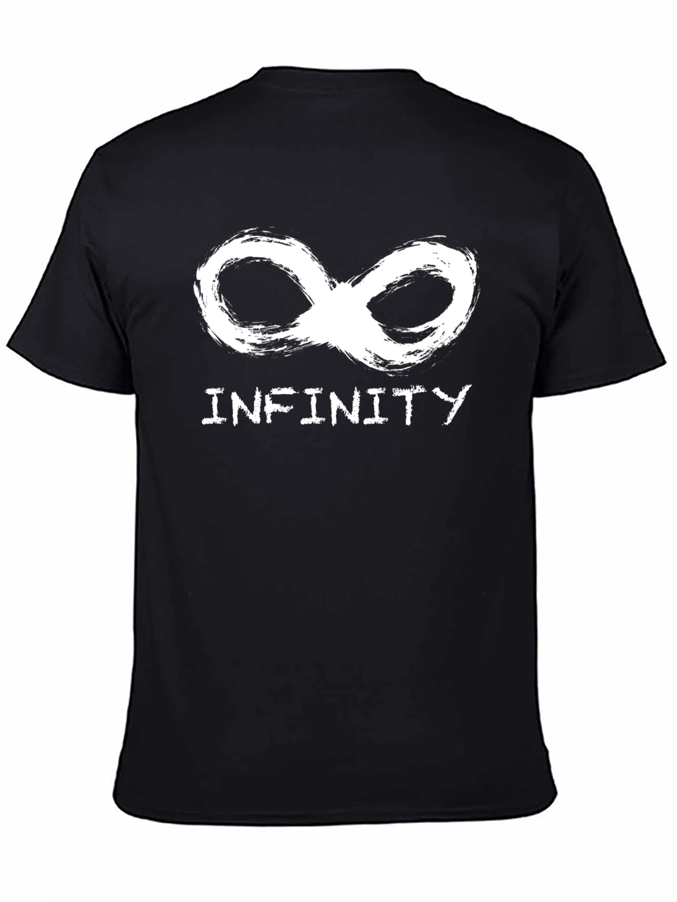 Infinity Symbol Graphic T-Shirt - Stylish Black Tee