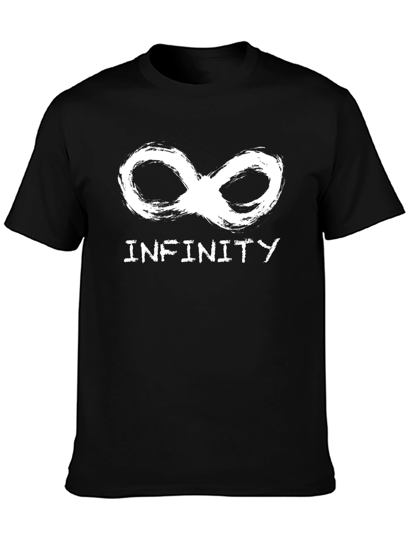Infinity Symbol Graphic T-Shirt - Stylish Black Tee