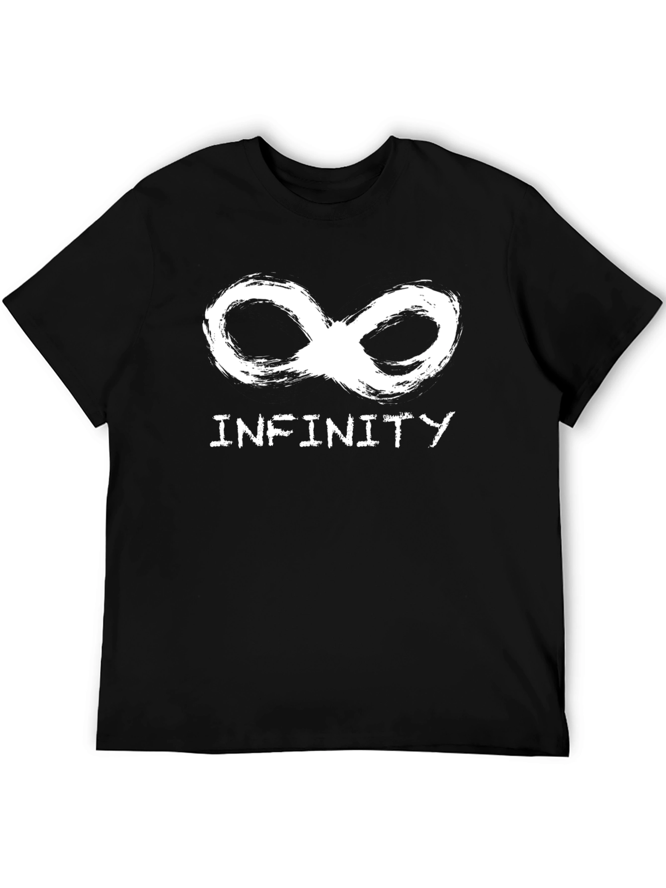 Infinity Symbol Graphic T-Shirt - Stylish Black Tee
