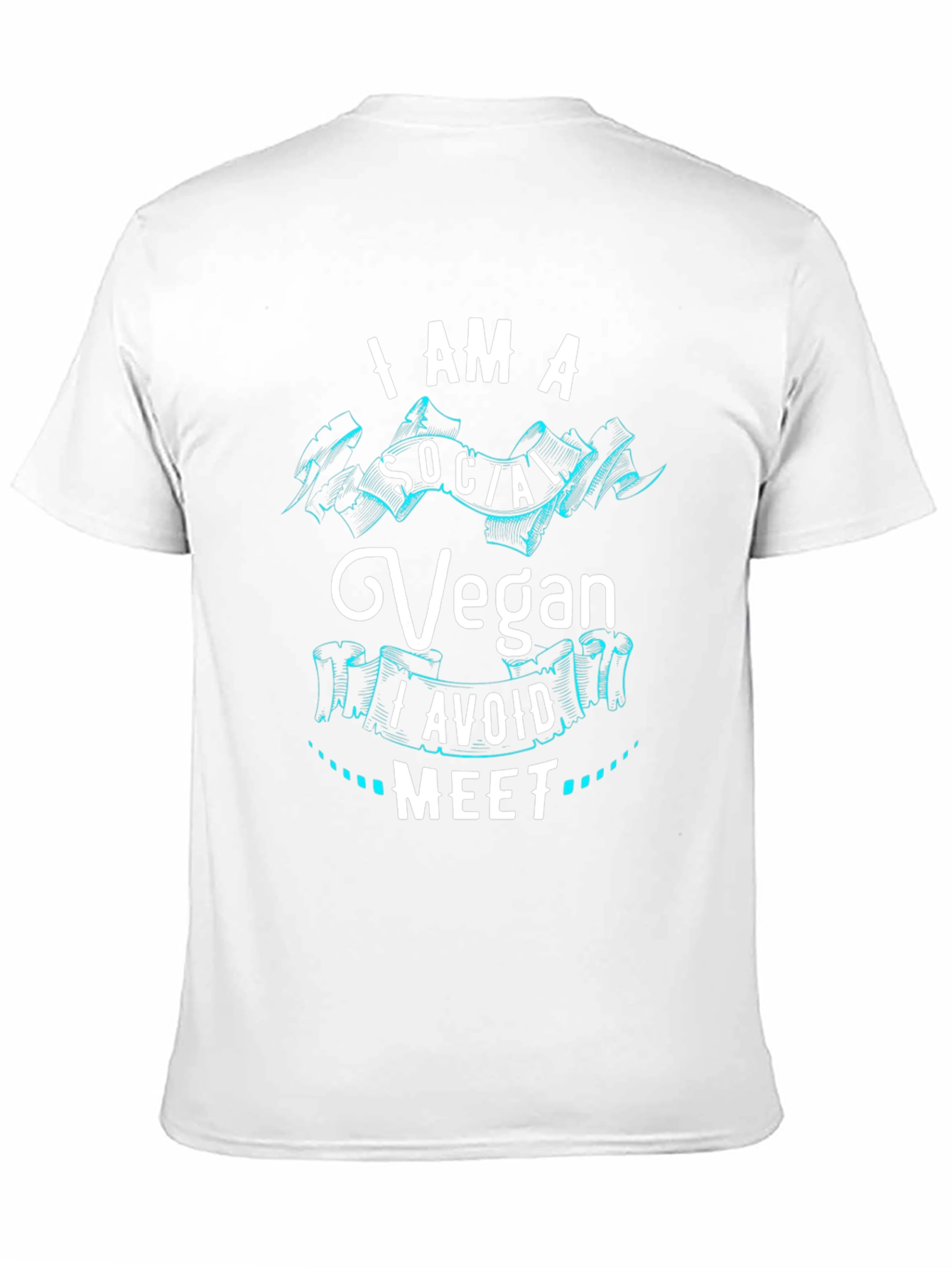 I Am A Social Vegan Graphic T-Shirt