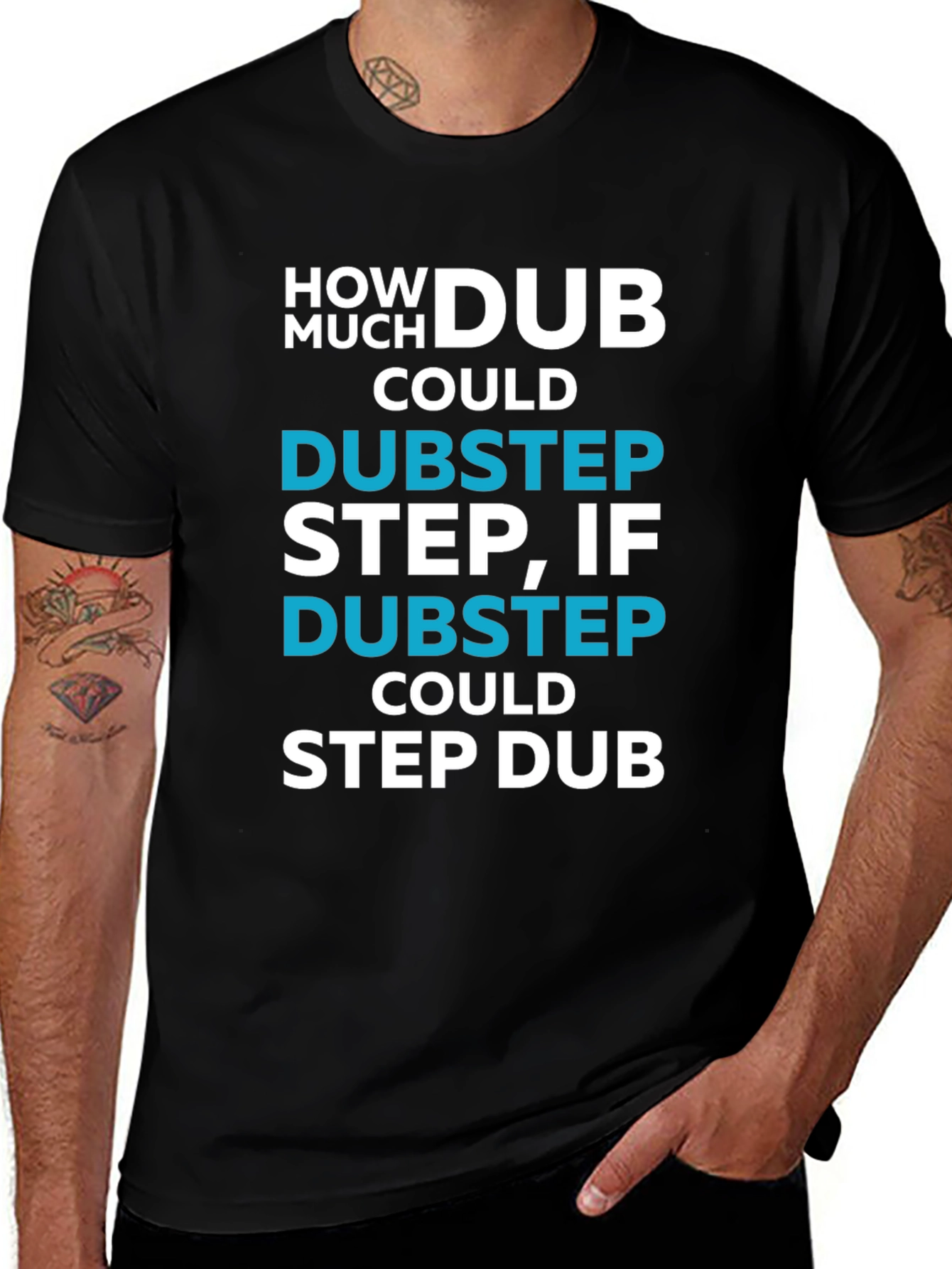 Dubstep Pun Graphic T-Shirt - Funny Music Tee