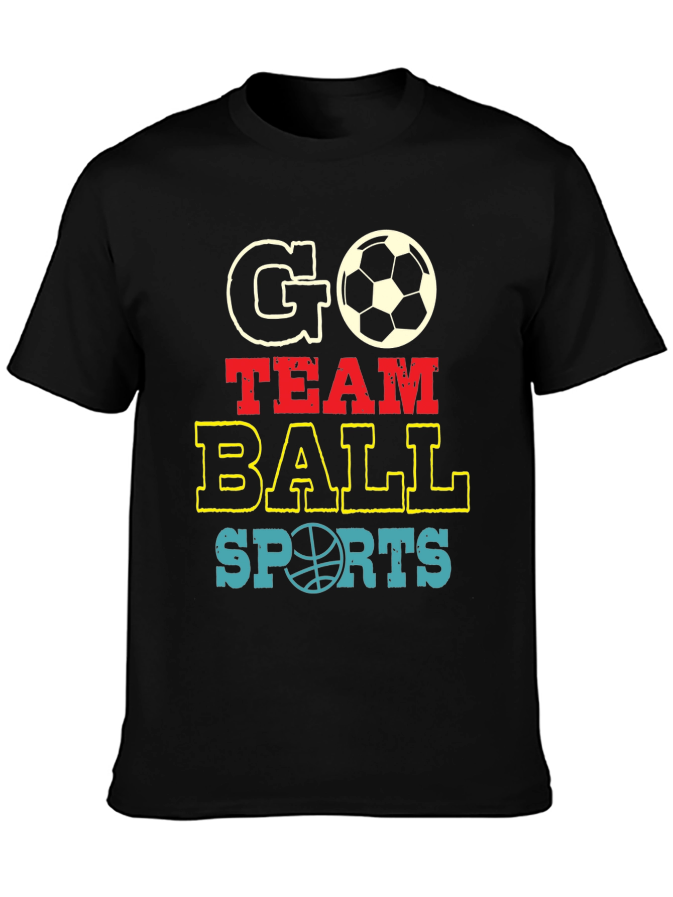 Go Team Ball Sports Graphic T-Shirt
