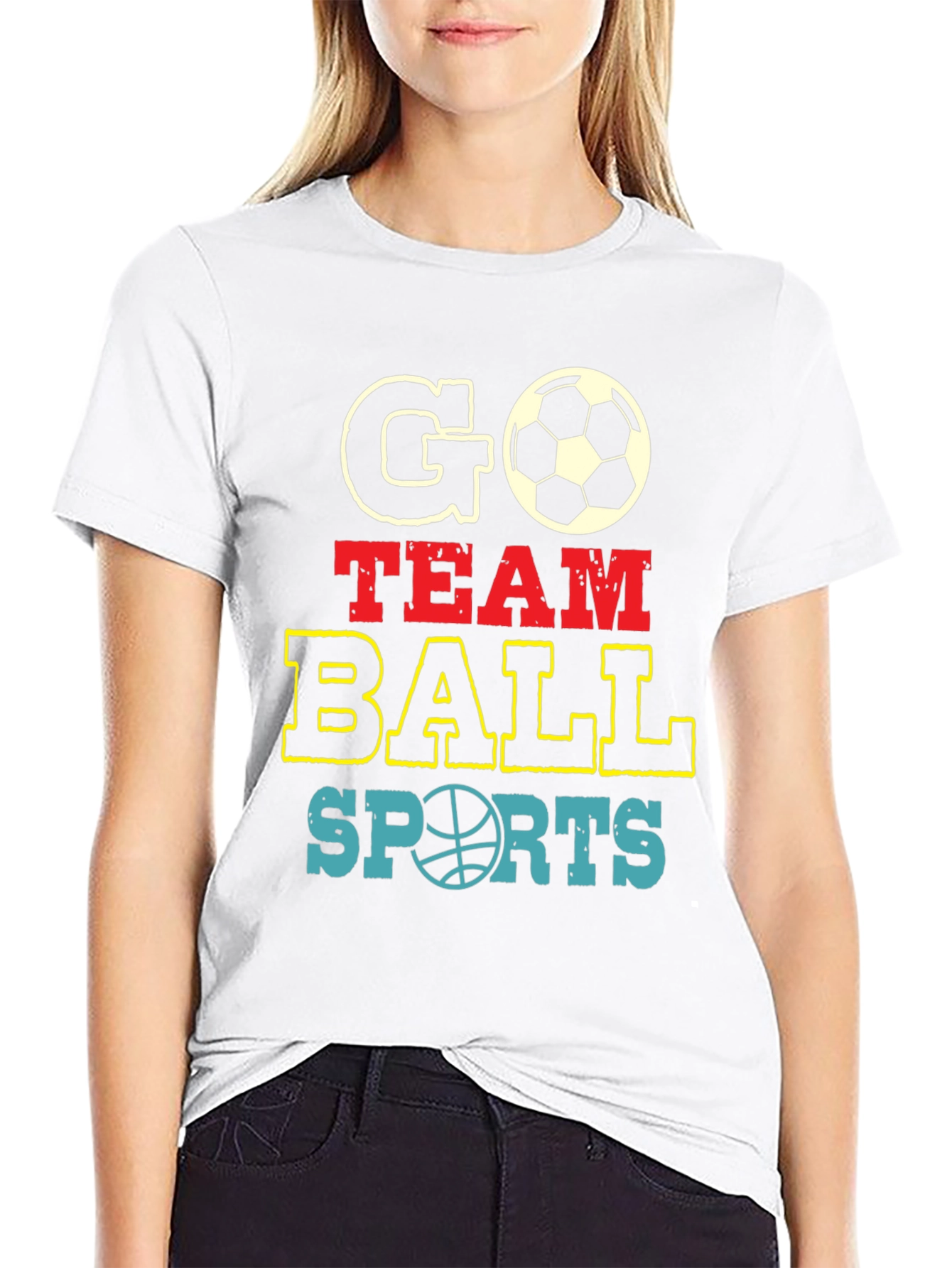 Go Team Ball Sports Graphic T-Shirt