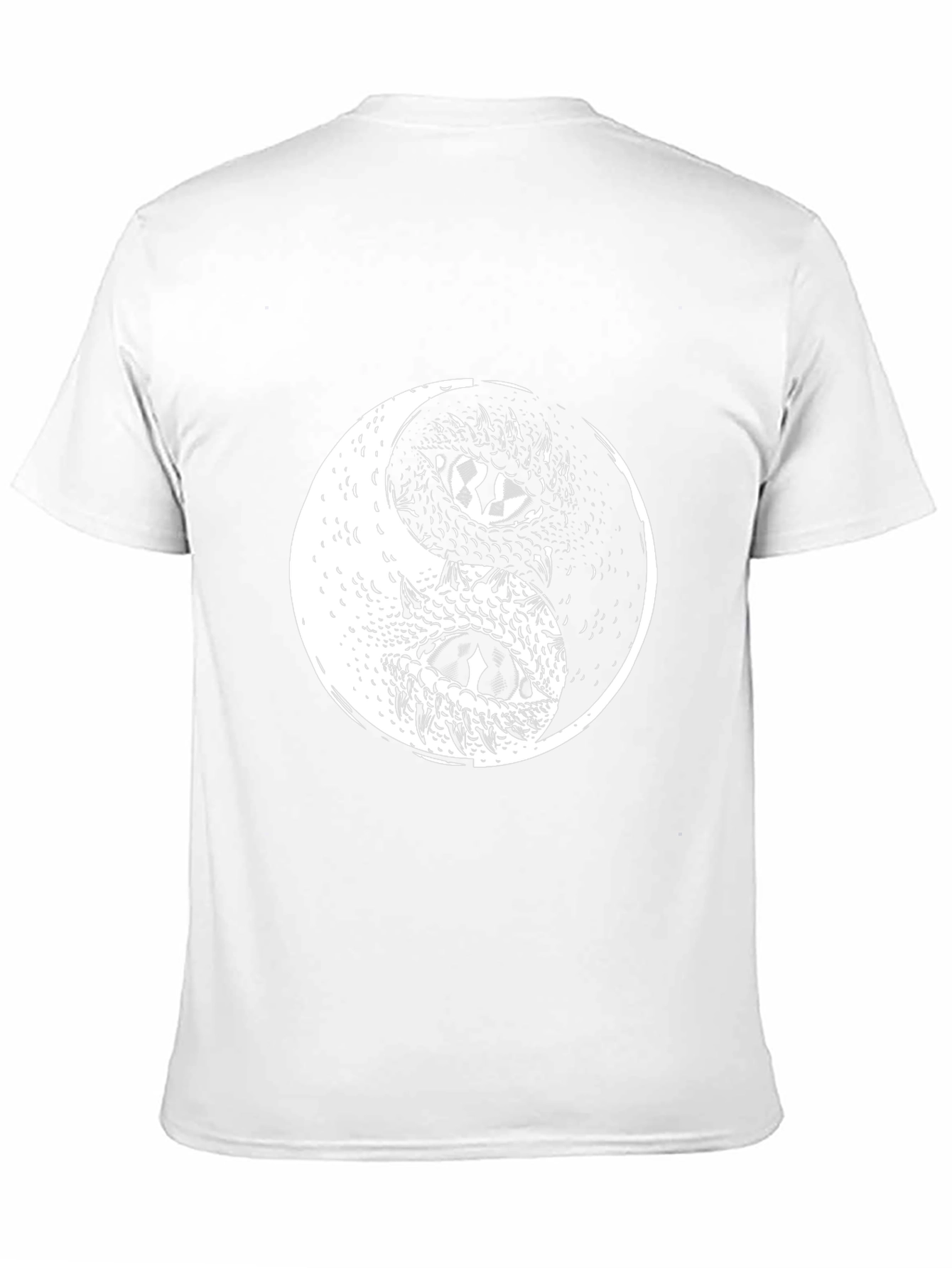Yin Yang Dragon Graphic Tee - Black