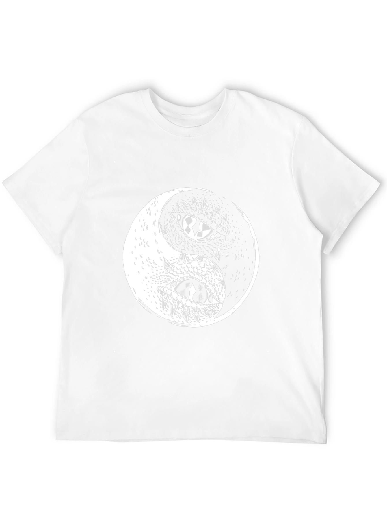 Yin Yang Dragon Graphic Tee - Black