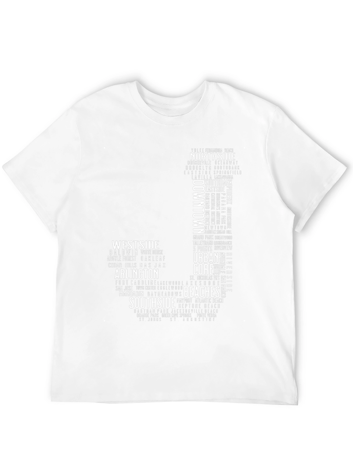 Jacksonville Neighborhoods Graphic Tee