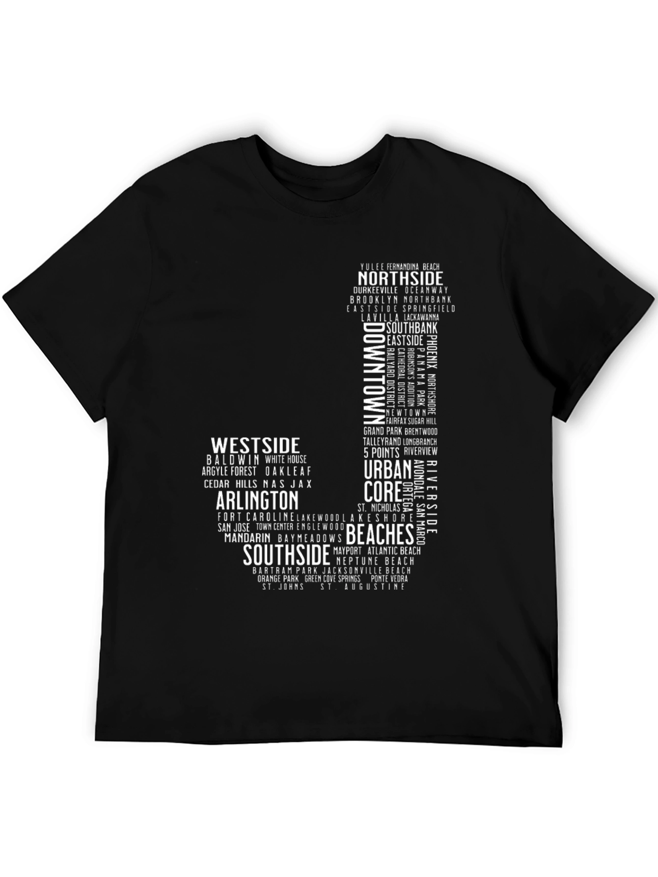 Jacksonville Neighborhoods Graphic Tee