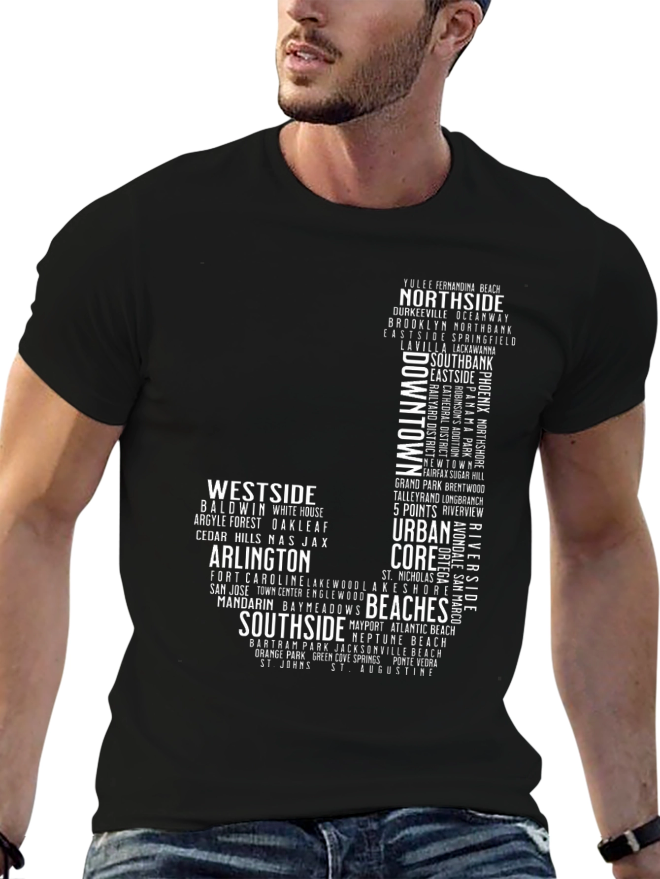 Jacksonville Neighborhoods Graphic Tee