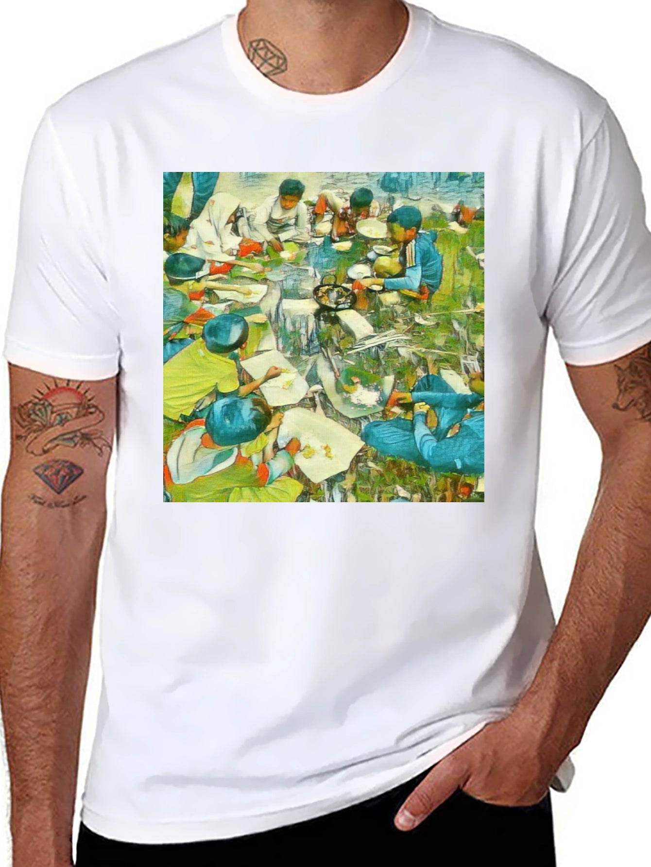 Artistic Feast T-Shirt: Unique Graphic Tee