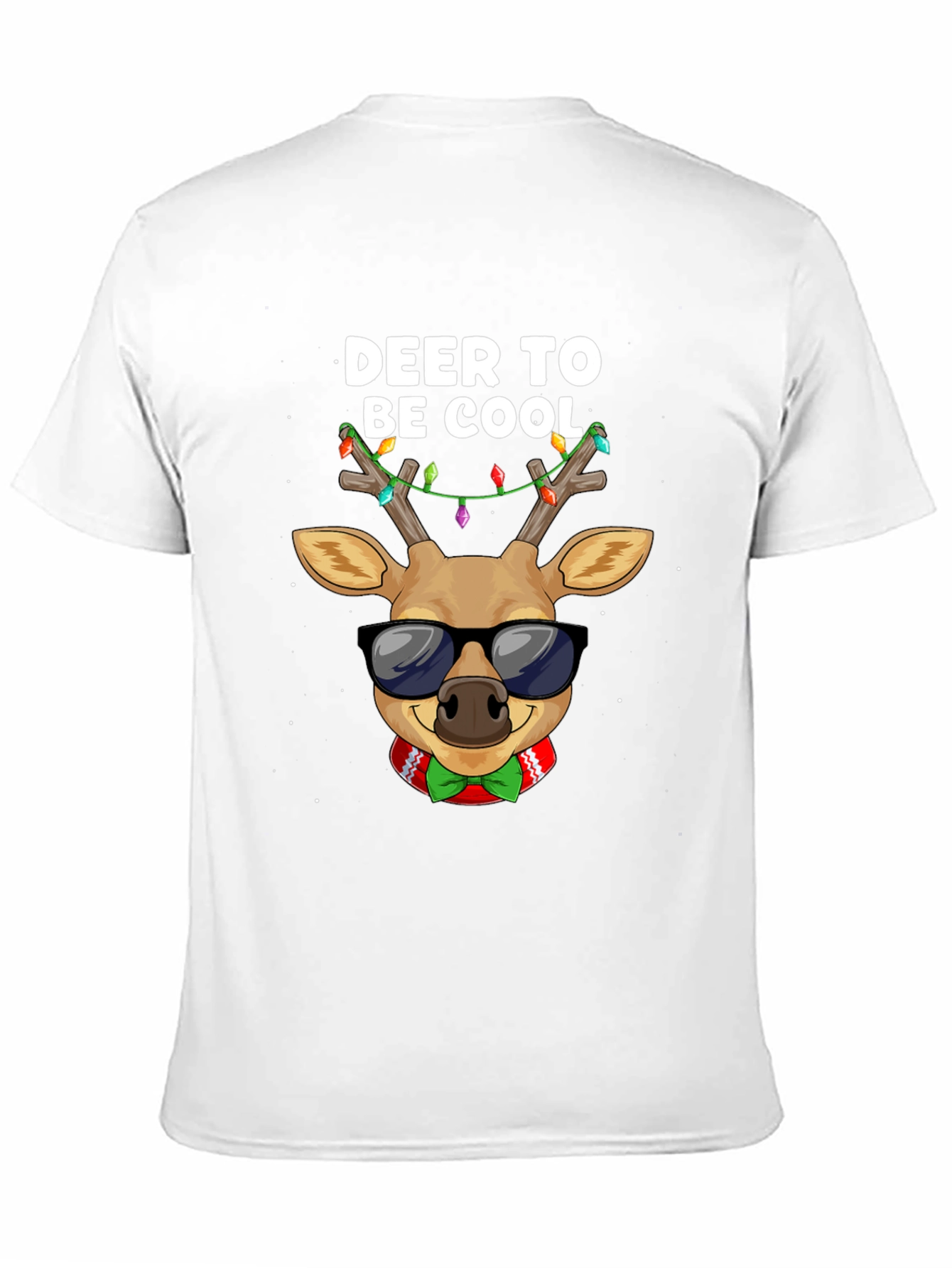 Cool Deer Christmas Graphic T-Shirt