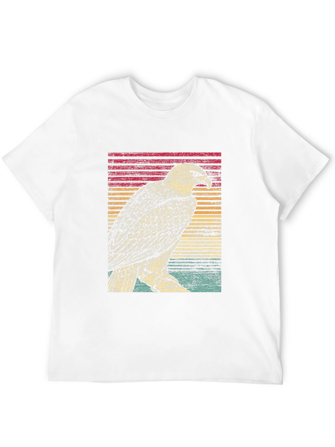 Retro Eagle Graphic Tee - Black Unisex T-Shirt