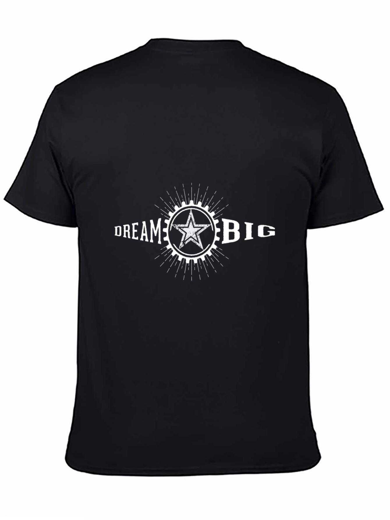 Dream Big Graphic Tee - Black Cotton Blend