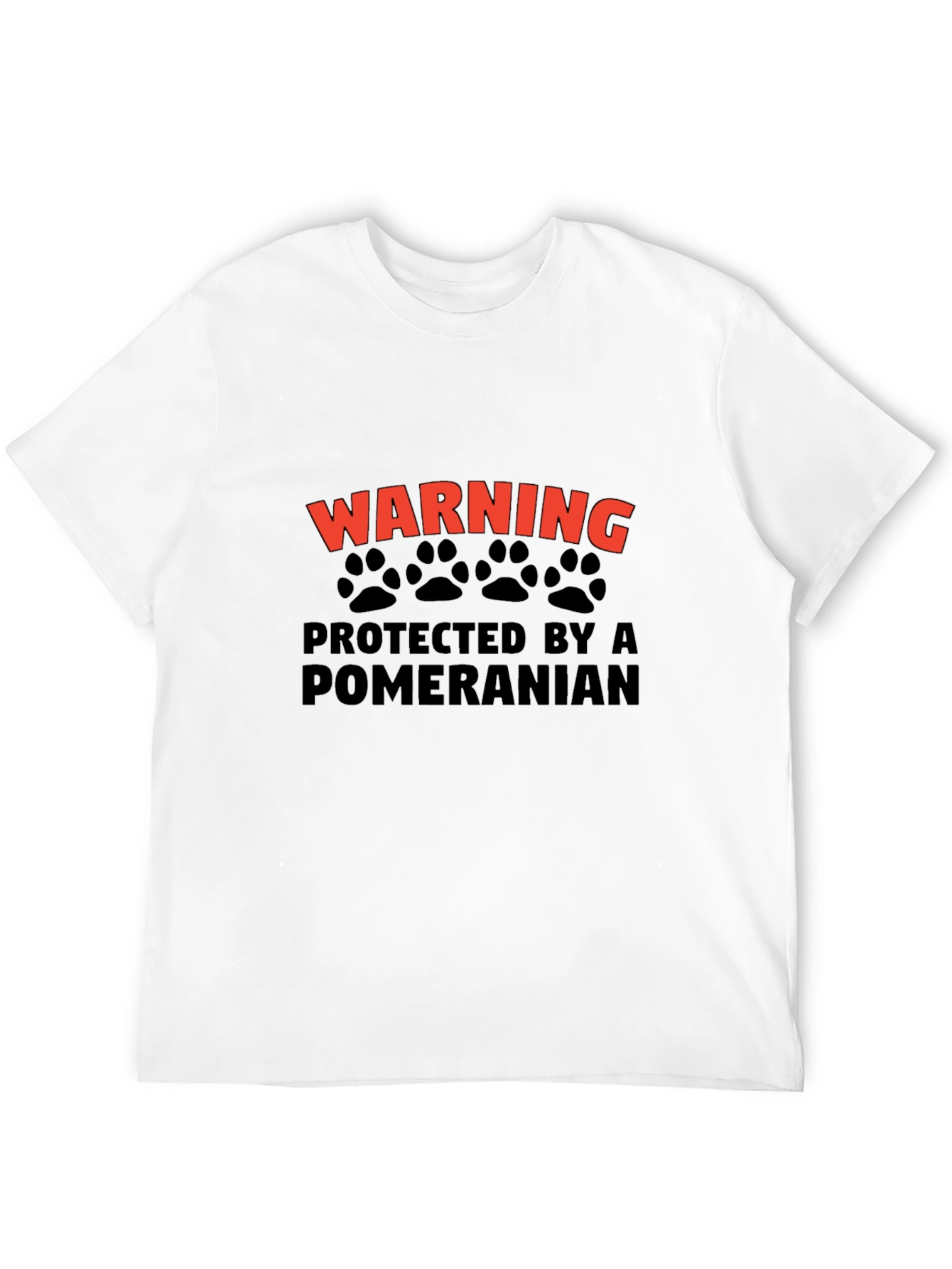 Warning: Protected by a Pomeranian T-Shirt